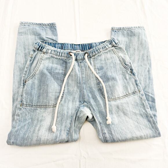 One Teaspoon Shabbies Light Wash Denim Cargo Jogger Jeans Size XS - Picture 4 of 8